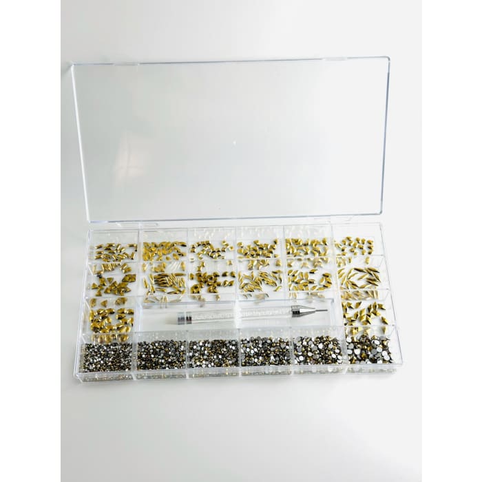 AB Rhinestone Kit With Picking Pen - OceanNailSupply