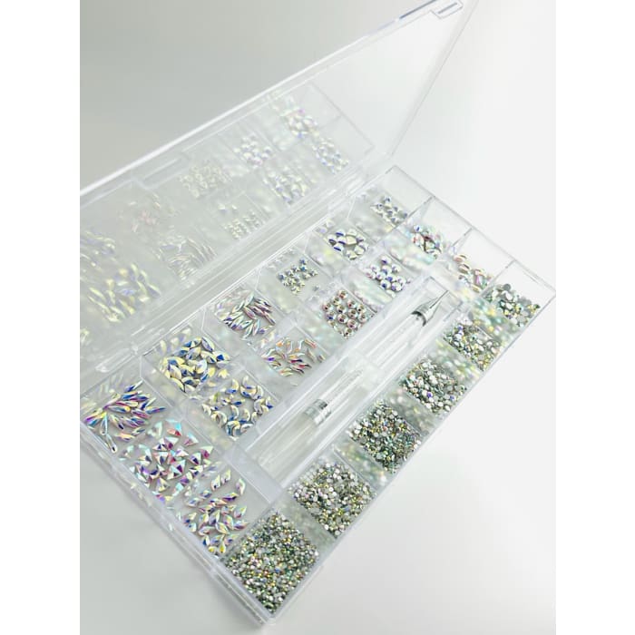 AB Rhinestone Kit With Picking Pen - OceanNailSupply