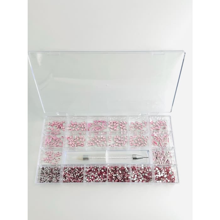 AB Rhinestone Kit With Picking Pen - OceanNailSupply