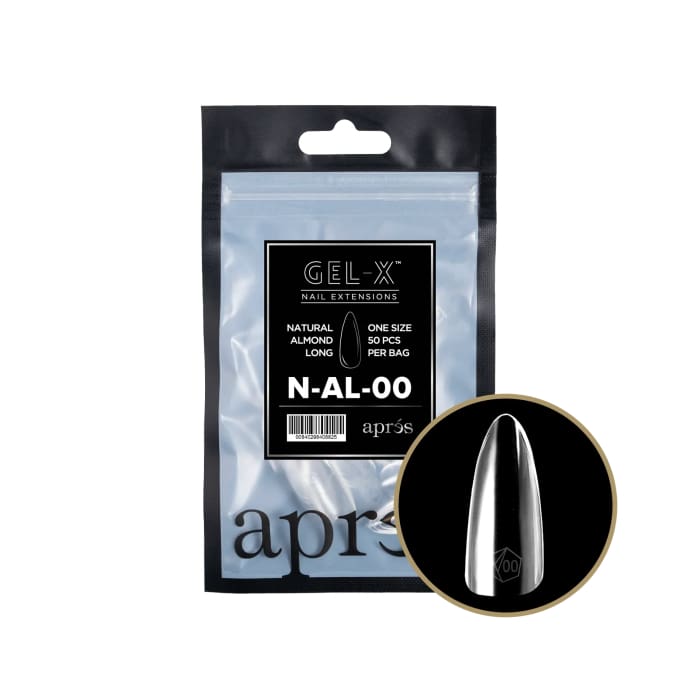 APRES GEL - X® NATURAL ALMOND LONG REFILL BAG - OceanNailSupply