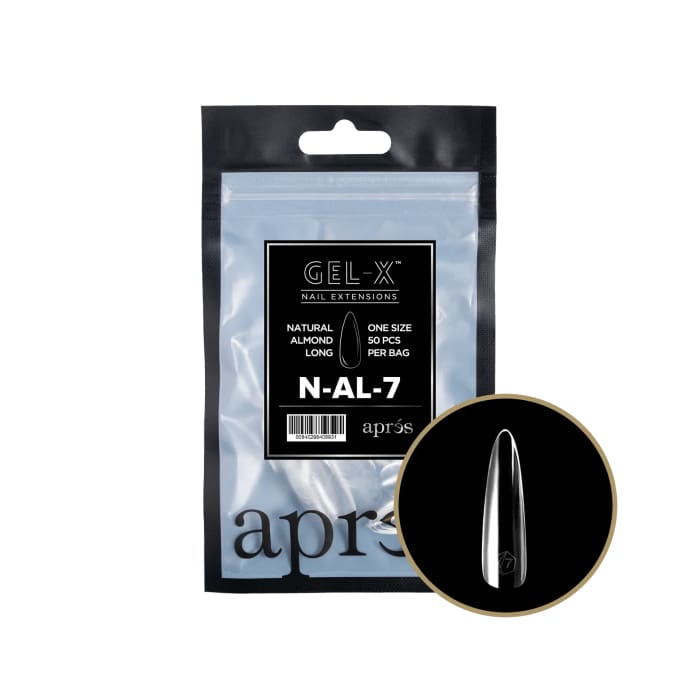 APRES GEL - X® NATURAL ALMOND LONG REFILL BAG - OceanNailSupply