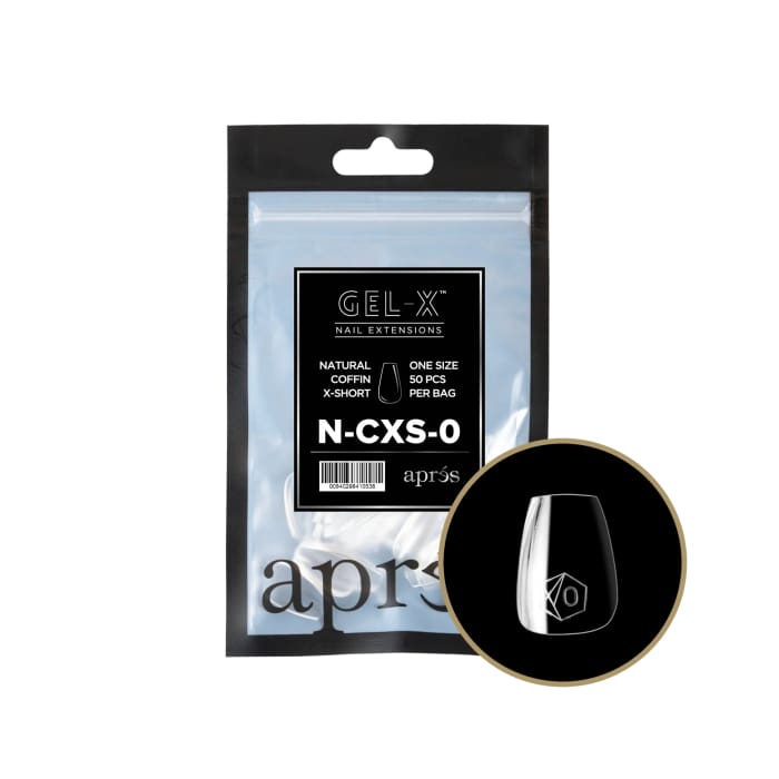 APRES GEL - X® NATURAL COFFIN EXTRA SHORT REFILL BAG - OceanNailSupply