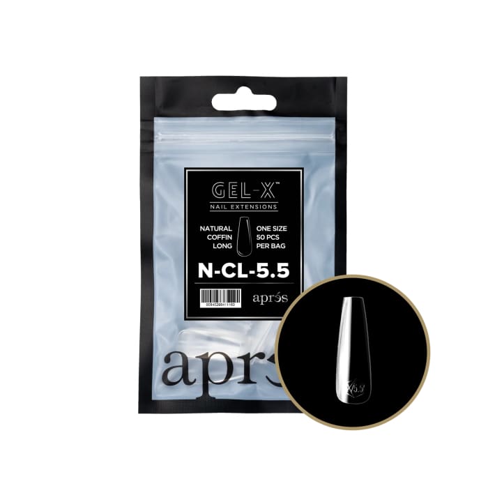 APRES GEL - X® NATURAL COFFIN LONG REFILL BAG - OceanNailSupply