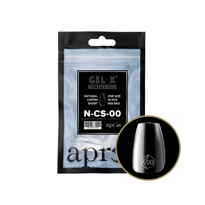 APRES GEL - X® NATURAL COFFIN SHORT REFILL BAG - OceanNailSupply