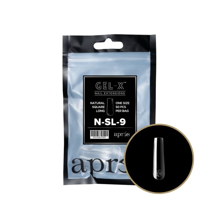 APRES GEL - X® NATURAL SQUARE LONG REFILL BAG - OceanNailSupply