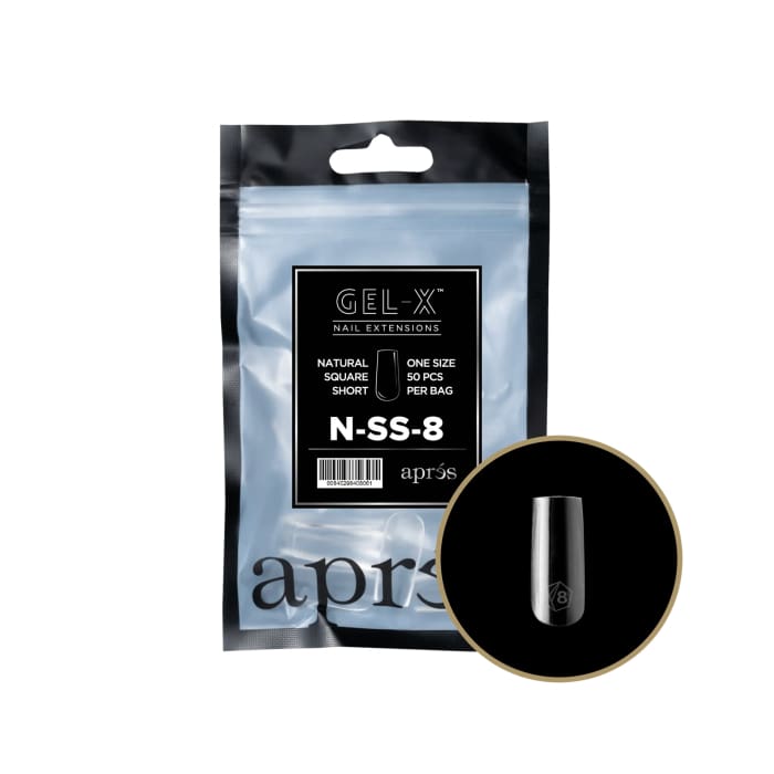 APRES GEL - X® NATURAL SQUARE SHORT REFILL BAG - OceanNailSupply