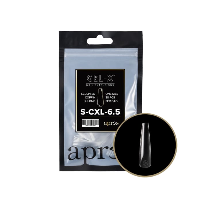 APRES GEL - X® SCULPTED COFFIN EXTRA LONG REFILL BAG - OceanNailSupply