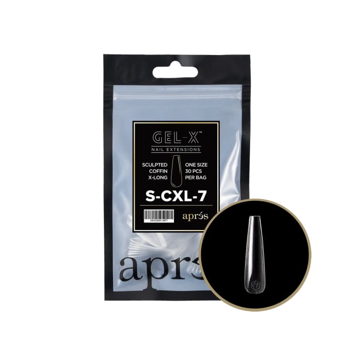 APRES GEL - X® SCULPTED COFFIN EXTRA LONG REFILL BAG - OceanNailSupply