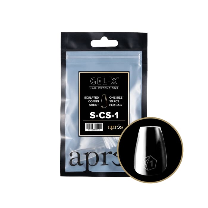 APRES GEL - X® SCULPTED COFFIN SHORT REFILL BAG - OceanNailSupply