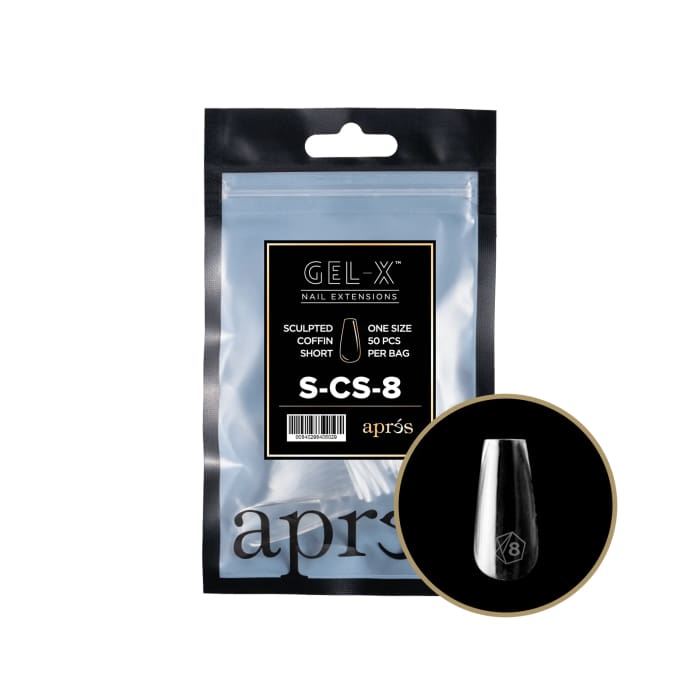 APRES GEL - X® SCULPTED COFFIN SHORT REFILL BAG - OceanNailSupply