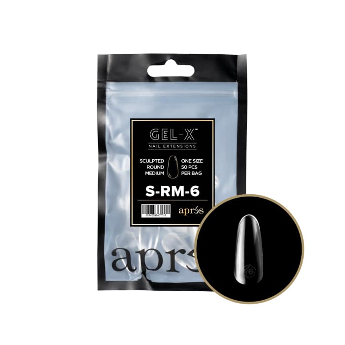 APRES GEL - X® SCULPTED ROUND MEDIUM REFILL BAG - OceanNailSupply