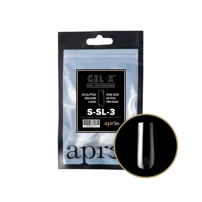 APRES GEL - X® SCULPTED SQUARE LONG REFILL BAG - OceanNailSupply