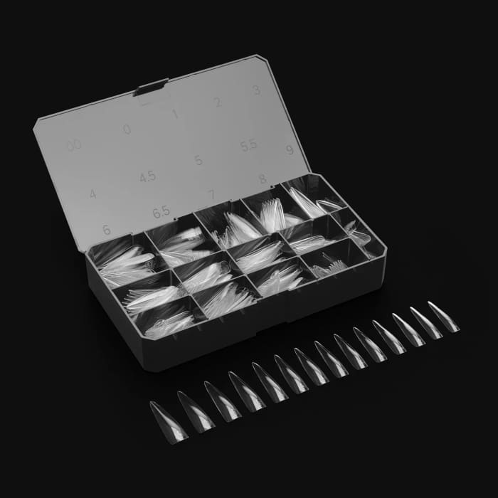 APRES GEL - X® SCULPTED STILETTO EXTRA LONG BOX OF TIPS - PRO (420PCS) - OceanNailSupply