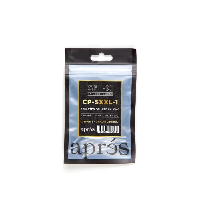 CHAUN LEGEND X APRÉS GEL - X® TIPS - SCULPTED SQUARE EXTRA LONG REFILL BAG OceanNailSupply