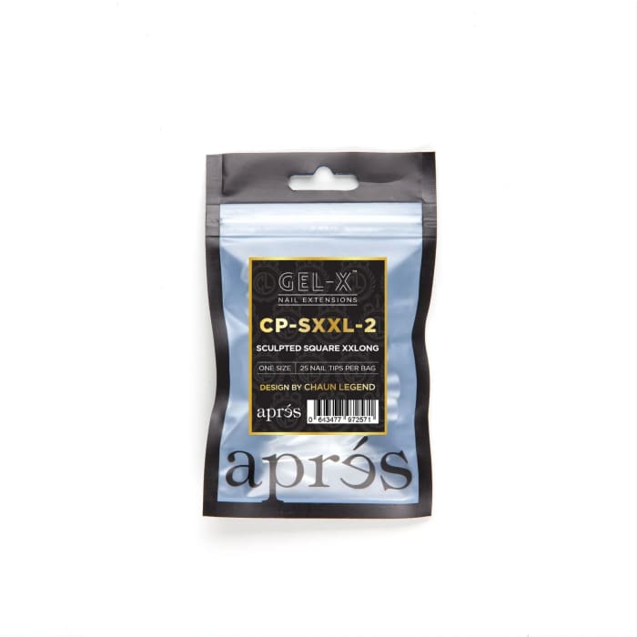 CHAUN LEGEND X APRÉS GEL - X® TIPS - SCULPTED SQUARE EXTRA LONG REFILL BAG OceanNailSupply