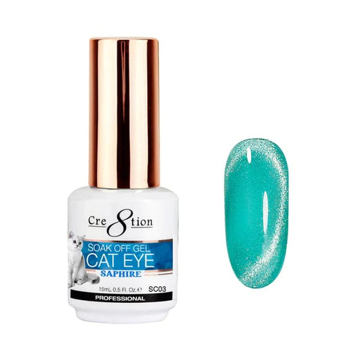 Cre8tion Saphire Cat Eye Gel 0.5oz SC03 - OceanNailSupply