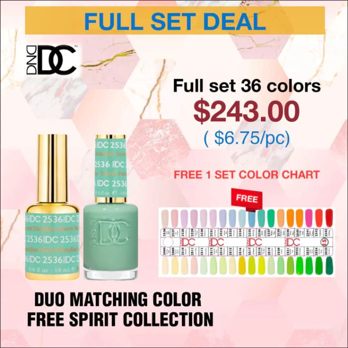 DND DC Duo Matching Color - Free Spirit Collection - Full set 36 colors ...