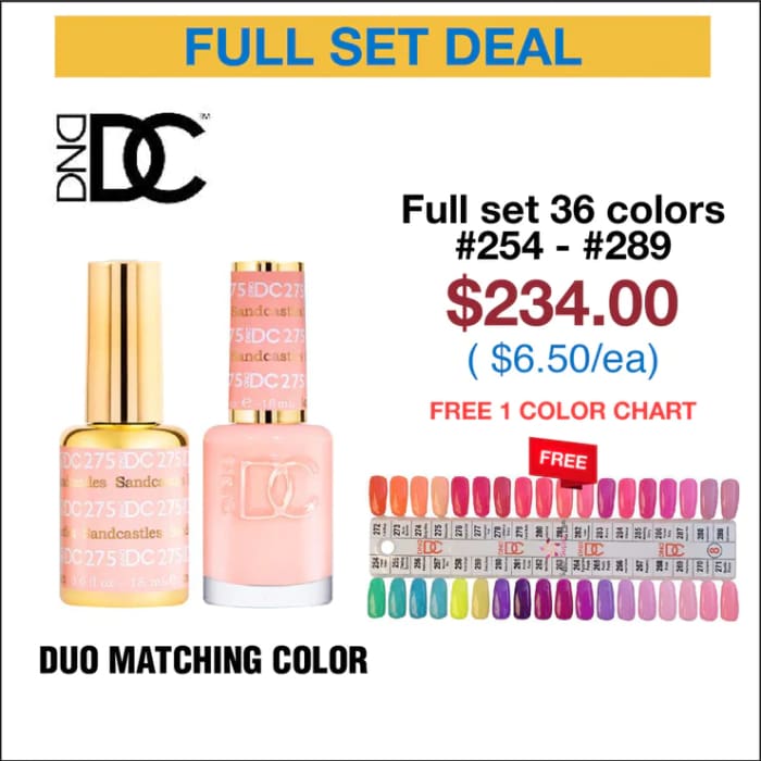 DND DC Duo Matching Color - Full set 36 colors #254 - 289 w/ Color ...