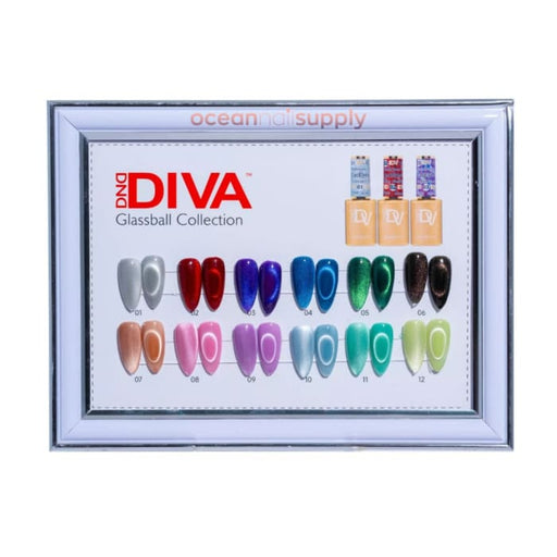 DND Diva - Glassball Collection (Cat Eye #1-12) - OceanNailSupply