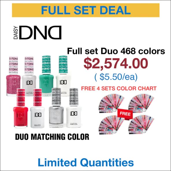 DND Duo Matching Color - Full set 468 colors w/ 4 sets Color Chart ...