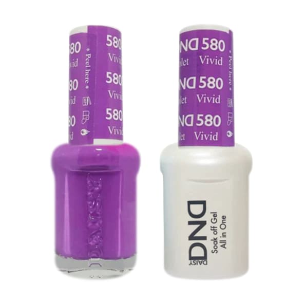 DND Matching Pair - 580 VIVID VIOLET - OceanNailSupply