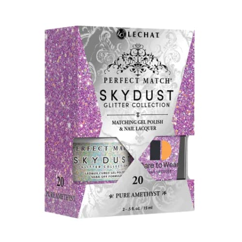 LeChat Perfect Match - SkyDust Collection 20 Pure Amethyst OceanNailSupply