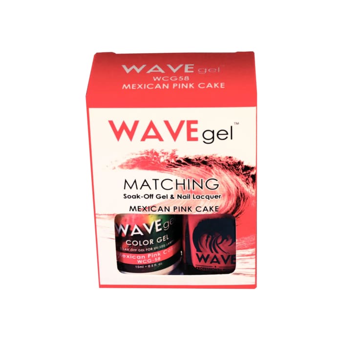 WAVEGEL MATCHING (#058) WCG58 MEXICAN PINK CAKE - OceanNailSupply