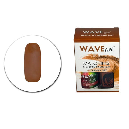 WAVEGEL MATCHING (#076) WCG76 IT’S BROWN DAY - OceanNailSupply