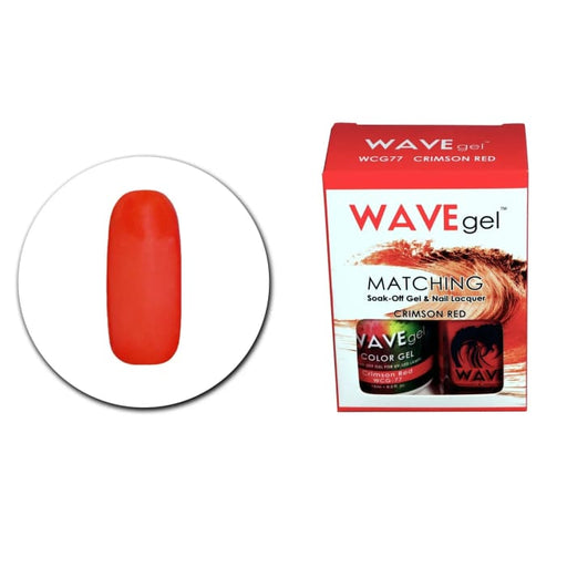 WAVEGEL MATCHING (#077) WCG77 CRIMSON RED - OceanNailSupply