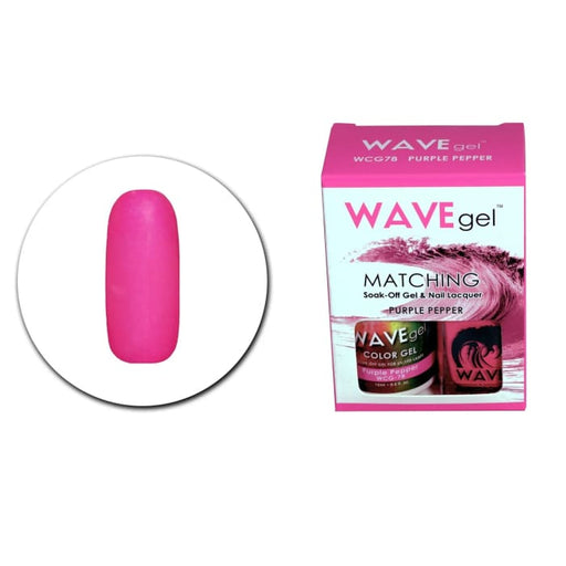 WAVEGEL MATCHING (#078) WCG78 PURPLE PEPPER - OceanNailSupply