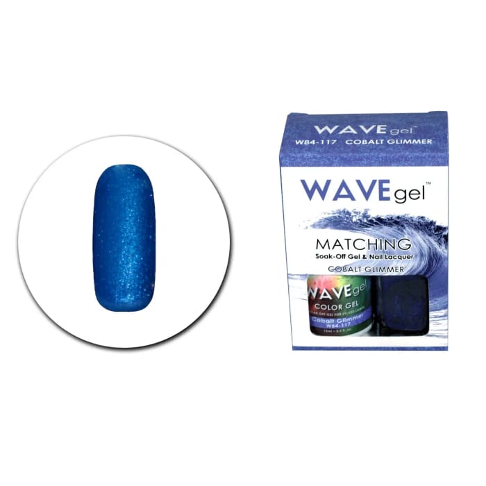 WAVEGEL MATCHING (#117) W84117 COLBALT GLIMMER - OceanNailSupply