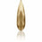 2304 Swarovski Raindrop Golden Shadow Flatback - OceanNailSupply