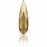 2304 Swarovski Raindrop Flatback Golden Shadow - OceanNailSupply