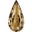 4322 Swarovski Long Pear Golden Shadow Fancy - OceanNailSupply