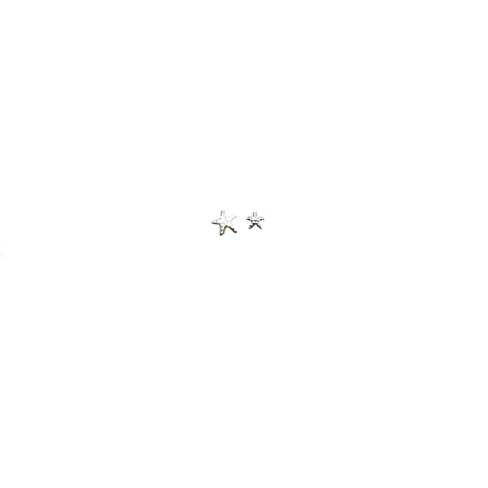 Japanese Studs Starfish [SILVER] - OceanNailSupply