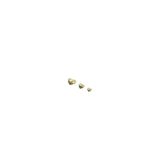 Japanese Studs Texture Heart [GOLD] - OceanNailSupply