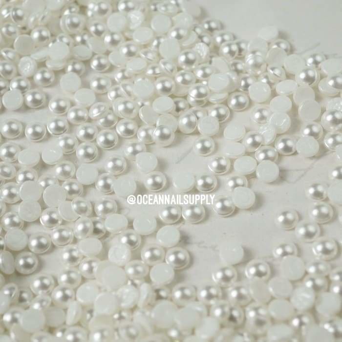 Swarovski Pearl White Flatback - OceanNailSupply